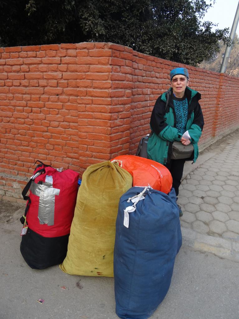 Attente du car pour Pokhara